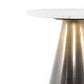 Armon End Table - Charcoal And White Marble