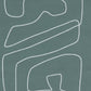 Line Abstract 1 by Dan Hobday - Natural Maple Floater