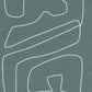 Line Abstract 1 by Dan Hobday - Natural Maple Floater
