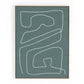 Line Abstract 1 by Dan Hobday - Natural Maple Floater