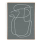 Line Abstract 2 by Dan Hobday - Natural Maple Floater