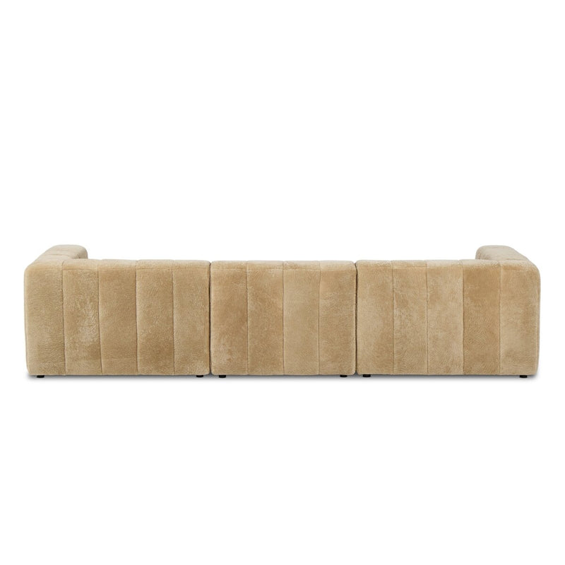 Langham Channeled 3-Piece Sectional - Ravello Camel
