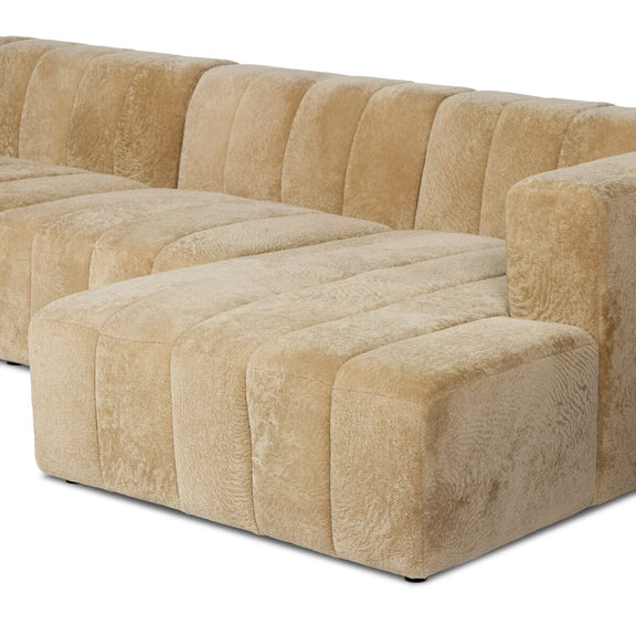 Langham Channeled 3-Piece Sectional - Ravello Camel