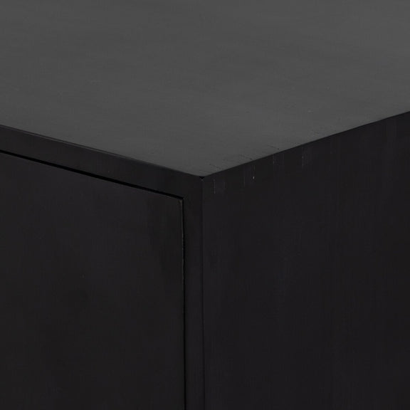 Isador Bar Cabinet - Black Wash Poplar