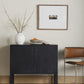 Isador Bar Cabinet - Black Wash Poplar
