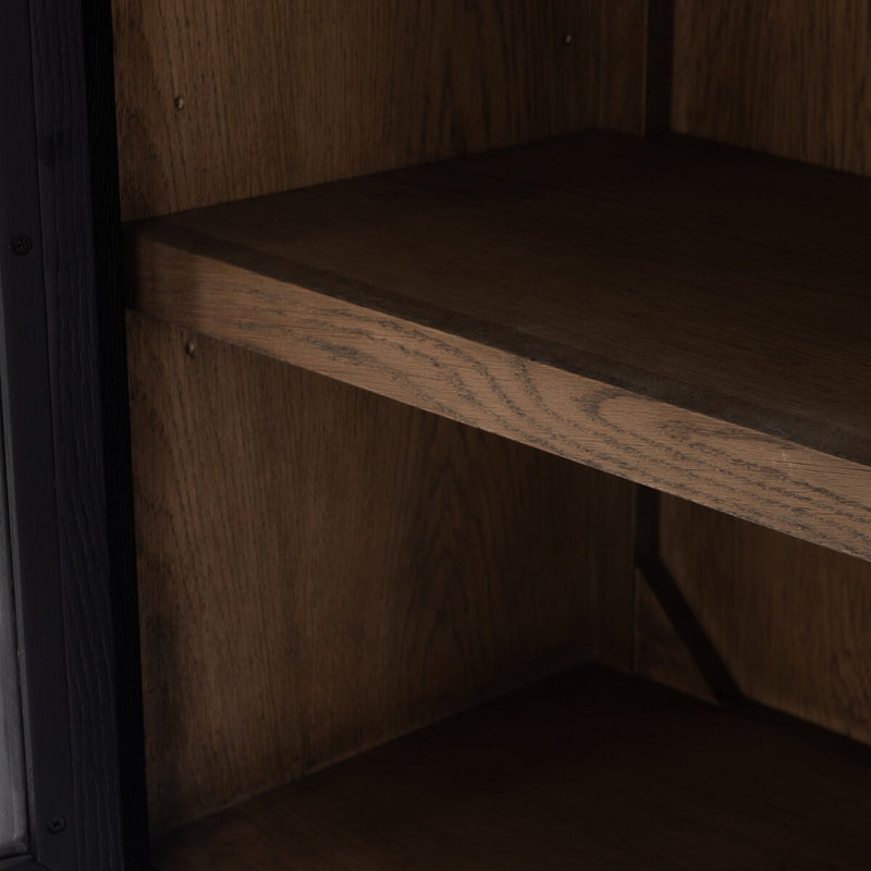 Tolle Cabinet - Drifted Matte Black & Drifted Oak