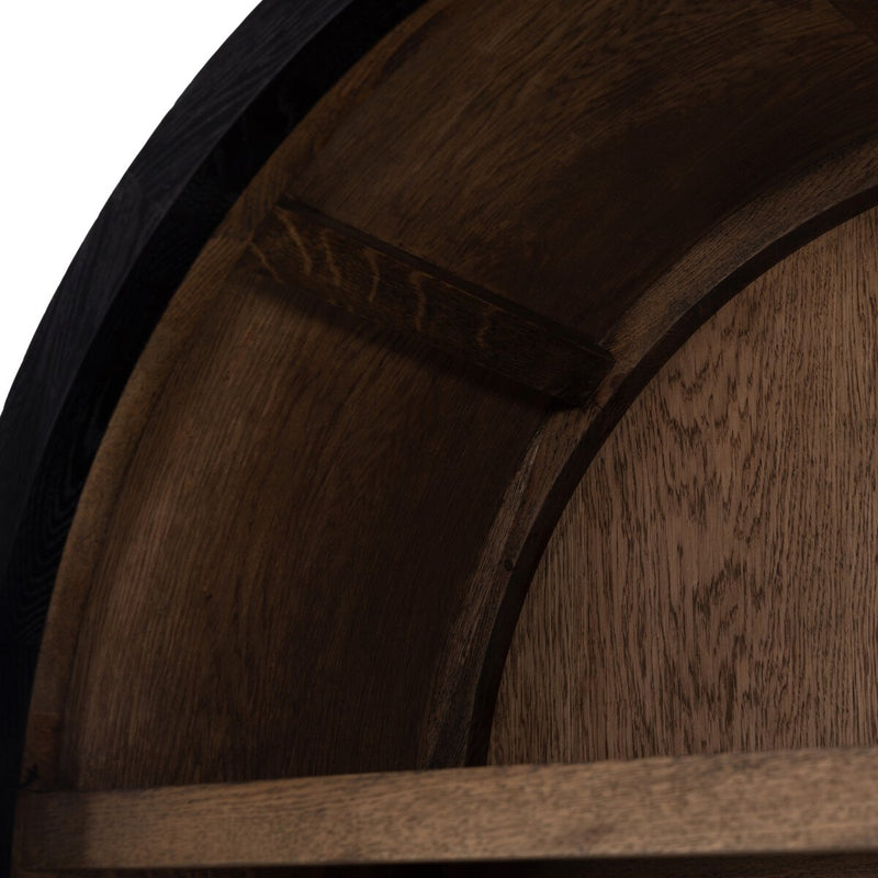 Tolle Cabinet - Drifted Matte Black & Drifted Oak
