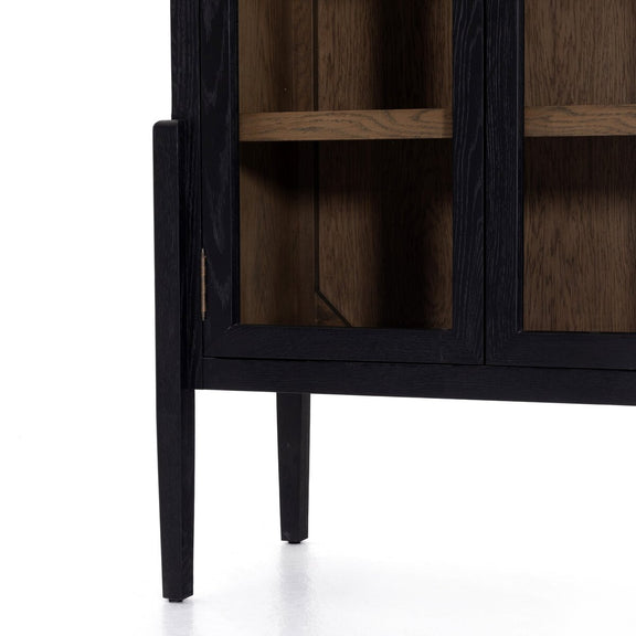 Tolle Cabinet - Drifted Matte Black & Drifted Oak