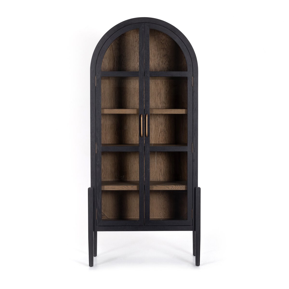 Tolle Cabinet - Drifted Matte Black & Drifted Oak