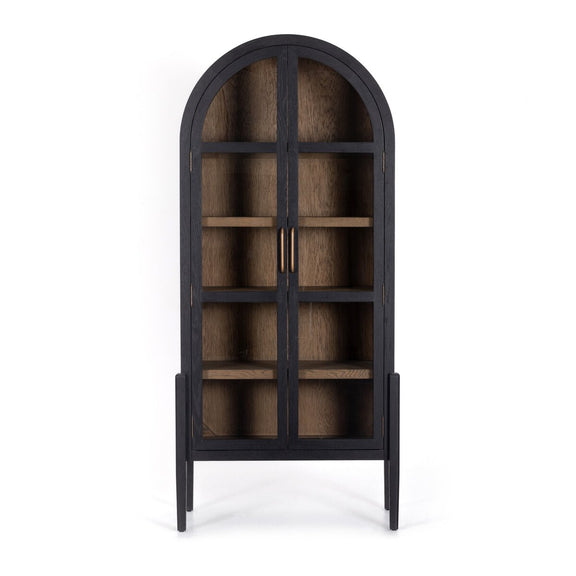 Tolle Cabinet - Drifted Matte Black & Drifted Oak