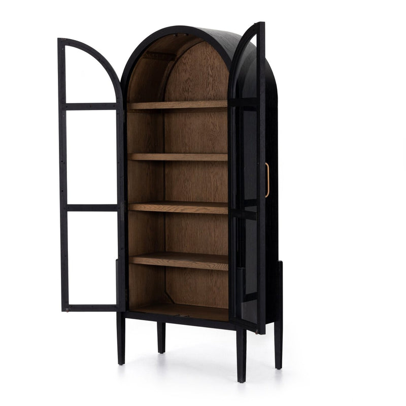 Tolle Cabinet - Drifted Matte Black & Drifted Oak