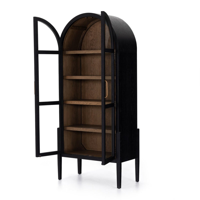 Tolle Cabinet - Drifted Matte Black & Drifted Oak