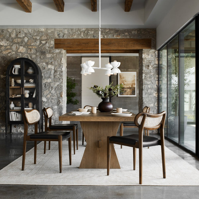 Tolle Cabinet - Drifted Matte Black & Drifted Oak