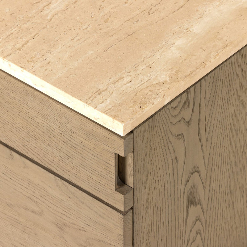 Jaylen Nightstand - Travertine