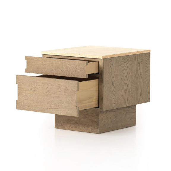 Jaylen Nightstand - Travertine