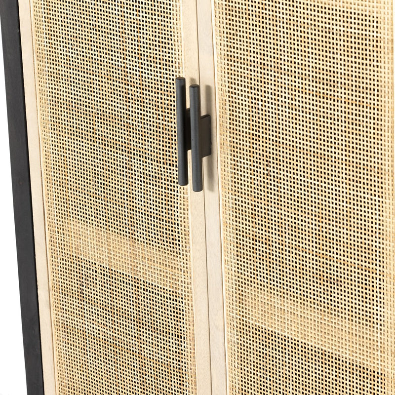 Caprice Narrow Cabinet - Black Wash Mango