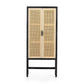 Caprice Narrow Cabinet - Black Wash Mango