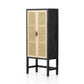 Caprice Narrow Cabinet - Black Wash Mango