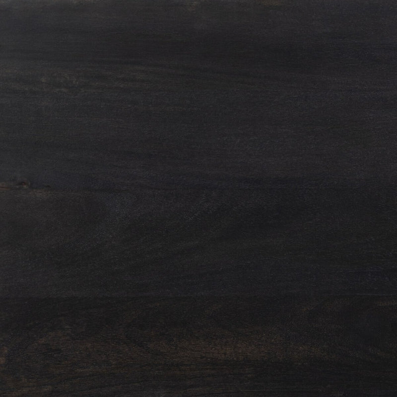 Caprice Narrow Cabinet - Black Wash Mango & Black Cane