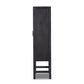 Caprice Narrow Cabinet - Black Wash Mango & Black Cane