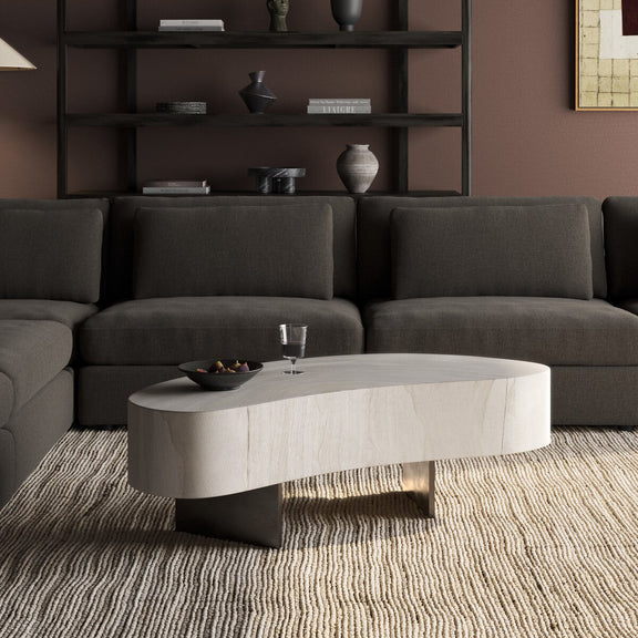 Avett Coffee Table - Bleached Guanacaste