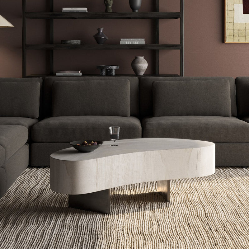 Avett Coffee Table - Bleached Guanacaste