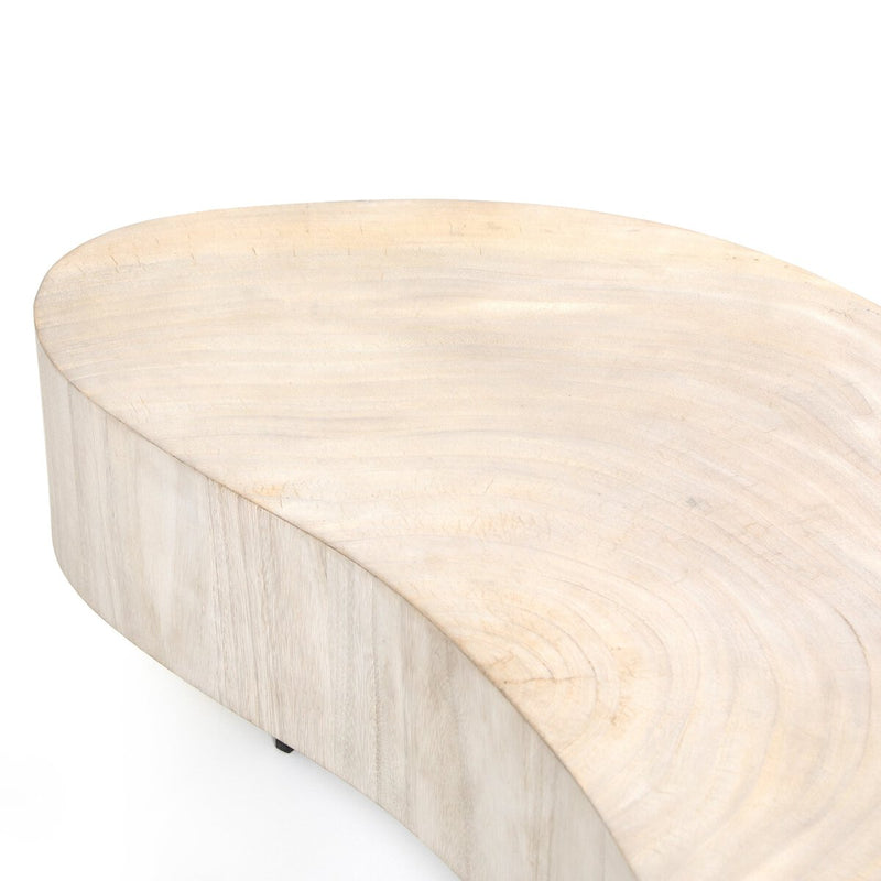 Avett Coffee Table - Bleached Guanacaste