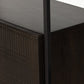 Kelby Bookcase - Carved Vintage Brown