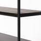 Kelby Bookcase - Carved Vintage Brown