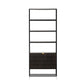 Kelby Bookcase - Carved Vintage Brown