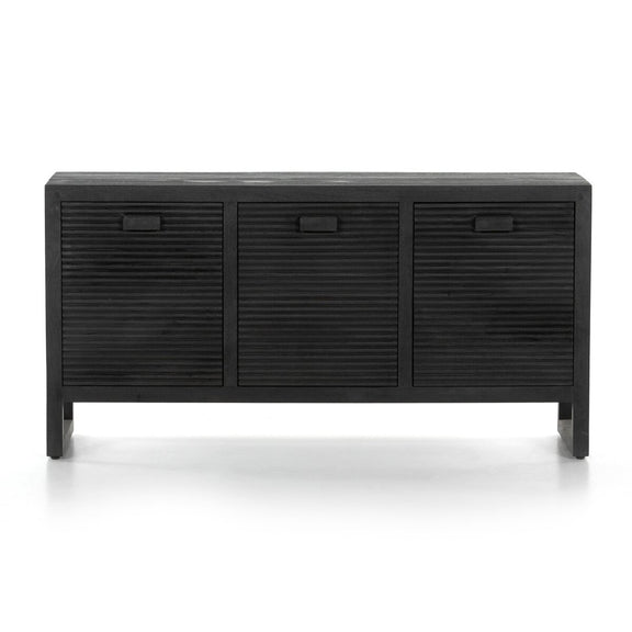 Lorne Media Console - Dark Reeded Totem