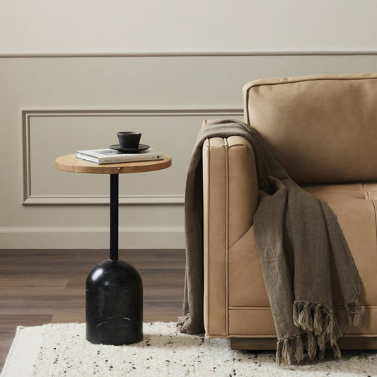 Fay Accent Table - Natural Oak