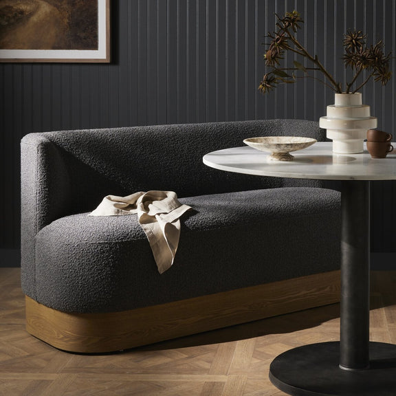 Krista Dining Bench - Knoll Charcoal