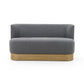 Krista Dining Bench - Knoll Charcoal