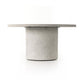 Otero Outdoor Round Dining Table - Matte Stone