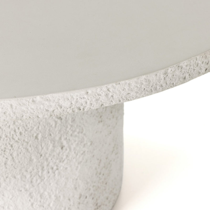 Otero Outdoor Round Dining Table - Matte Stone