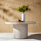 Otero Outdoor Round Dining Table - Matte Stone