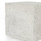 Otero Outdoor Square End Table - Matte Stone