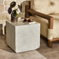 Otero Outdoor Square End Table - Matte Stone