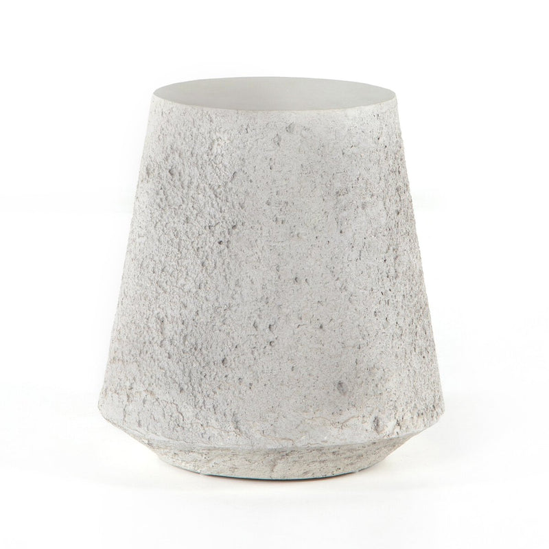 Otero Outdoor Tapered End Table - Matte Stone