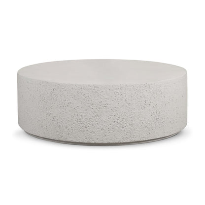 Otero Outdoor Round Coffee Table - Matte Stone