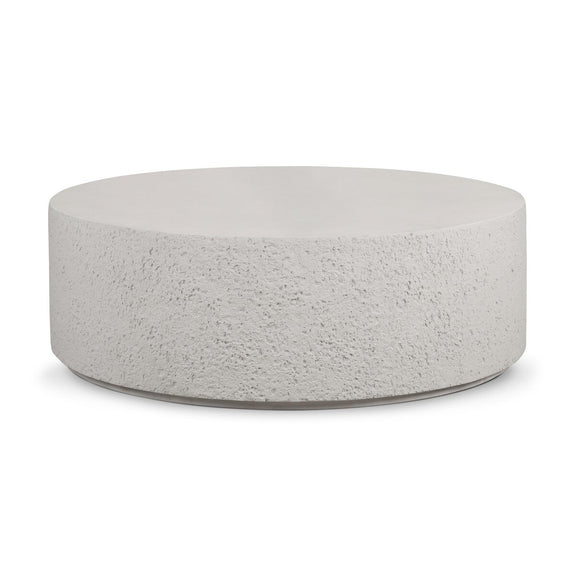 Otero Outdoor Round Coffee Table - Matte Stone