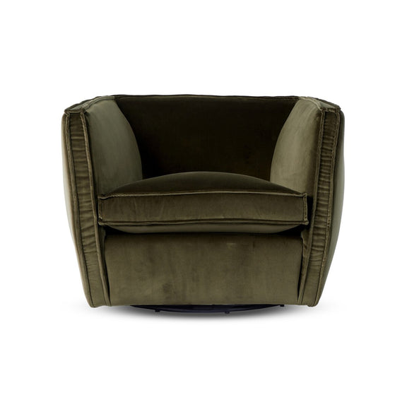 Rashi Swivel Chair - Surrey Olive
