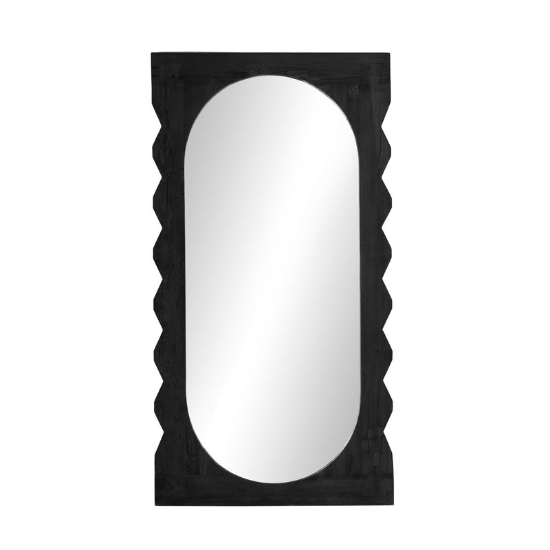Aldrik Mirror - Black Reclaimed Pine