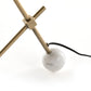 Becker Table Lamp - Charcoal And White Marble