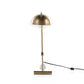 Becker Table Lamp - Charcoal And White Marble