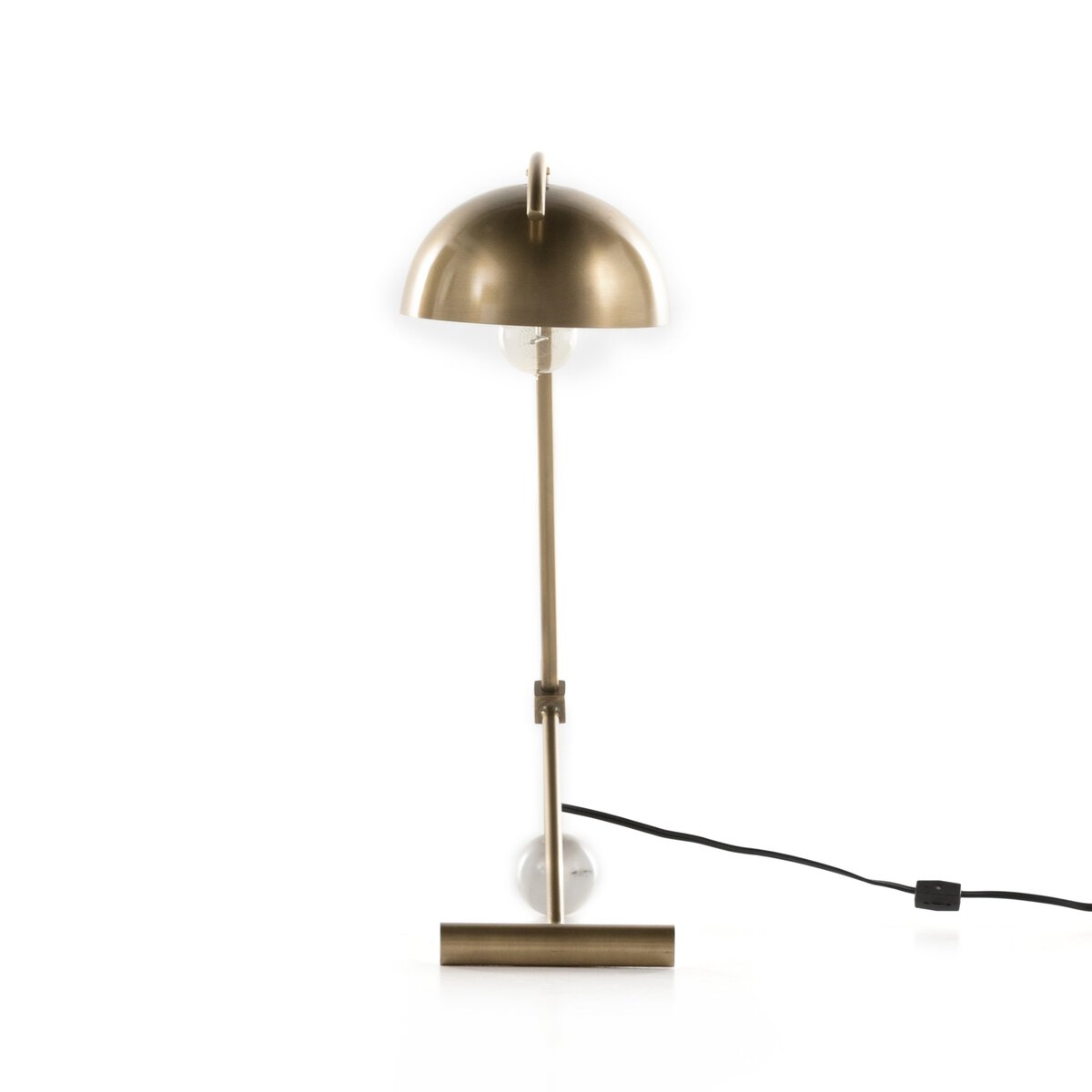 Becker Table Lamp - Charcoal And White Marble