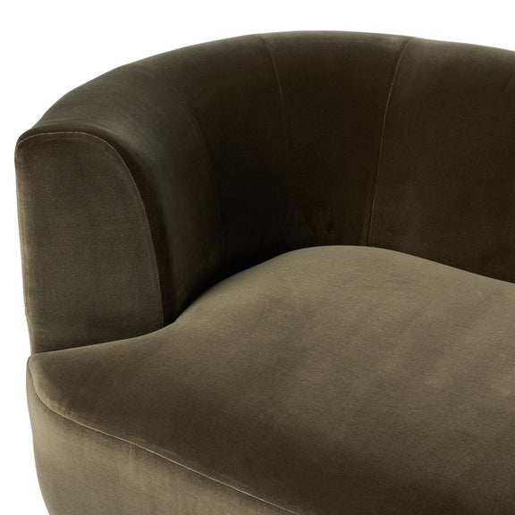 Deandra Tete A Tete Chaise - Surrey Olive