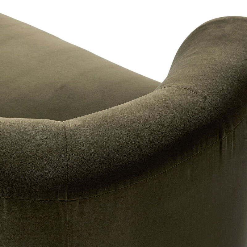 Deandra Tete A Tete Chaise - Surrey Olive