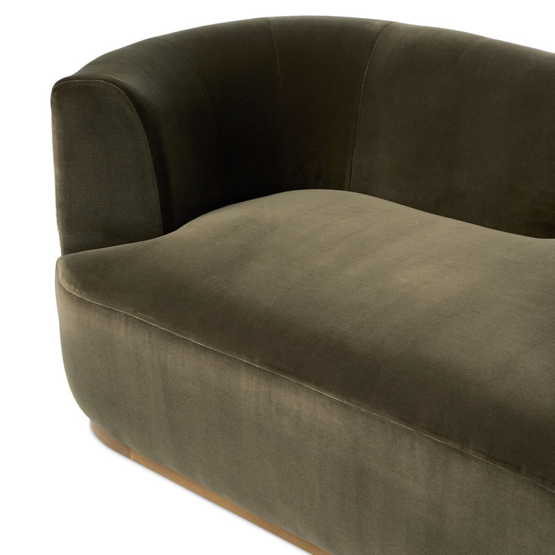Deandra Tete A Tete Chaise - Surrey Olive